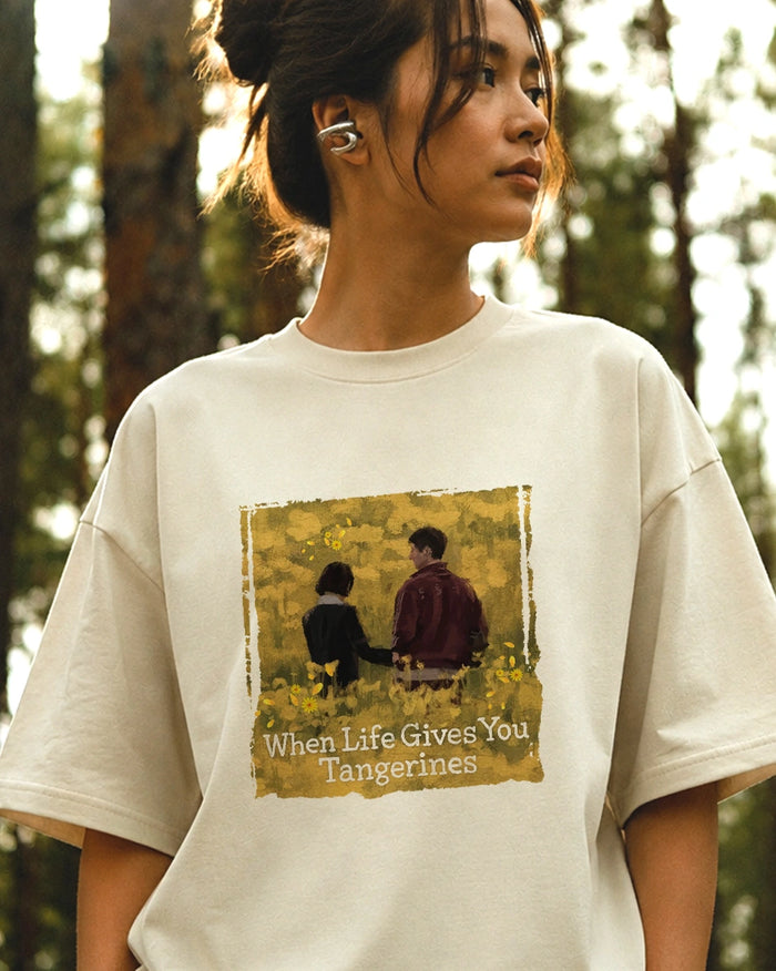 When Life Gives You Tangerines Oversized T-Shirt
