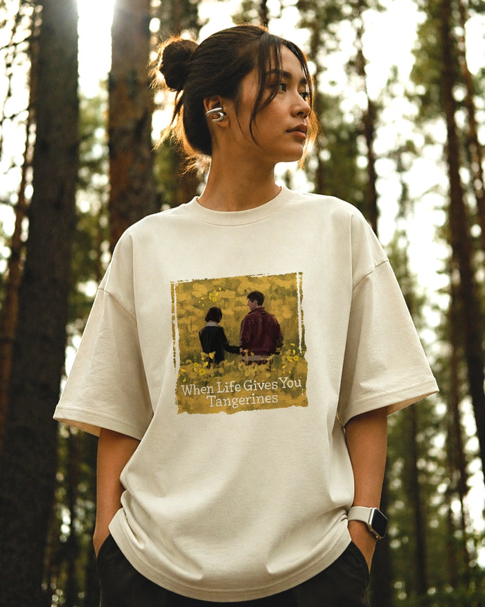 When Life Gives You Tangerines Oversized T-Shirt