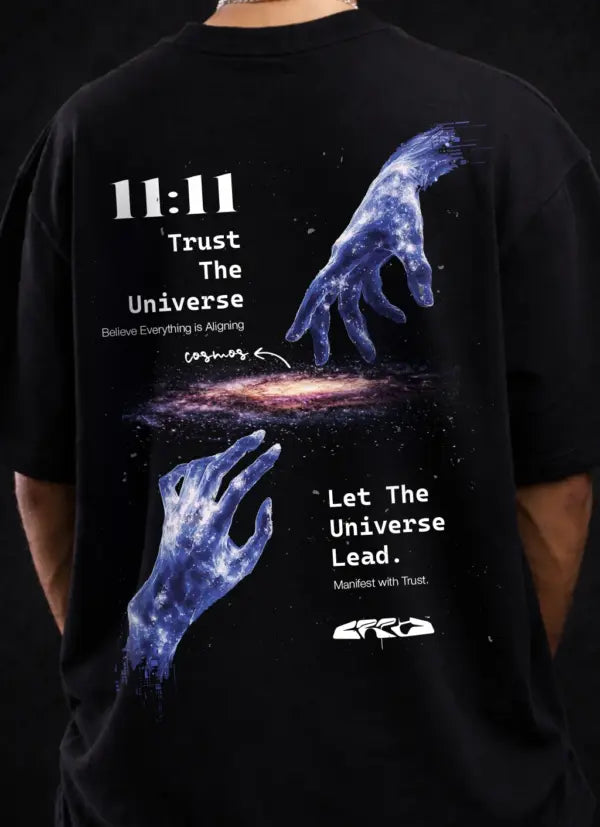 11:11 Trust the Universe Manifestation Oversized T-Shirt