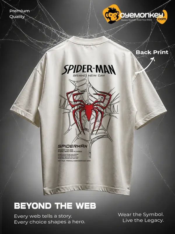 Spider-Man Brand New Day Web Oversized T-Shirt