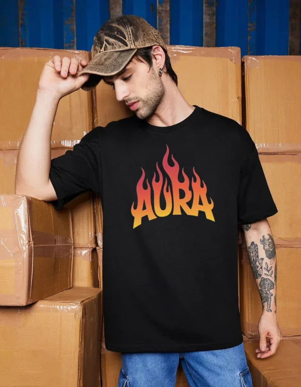 Aura Flame Graphic T-Shirt
