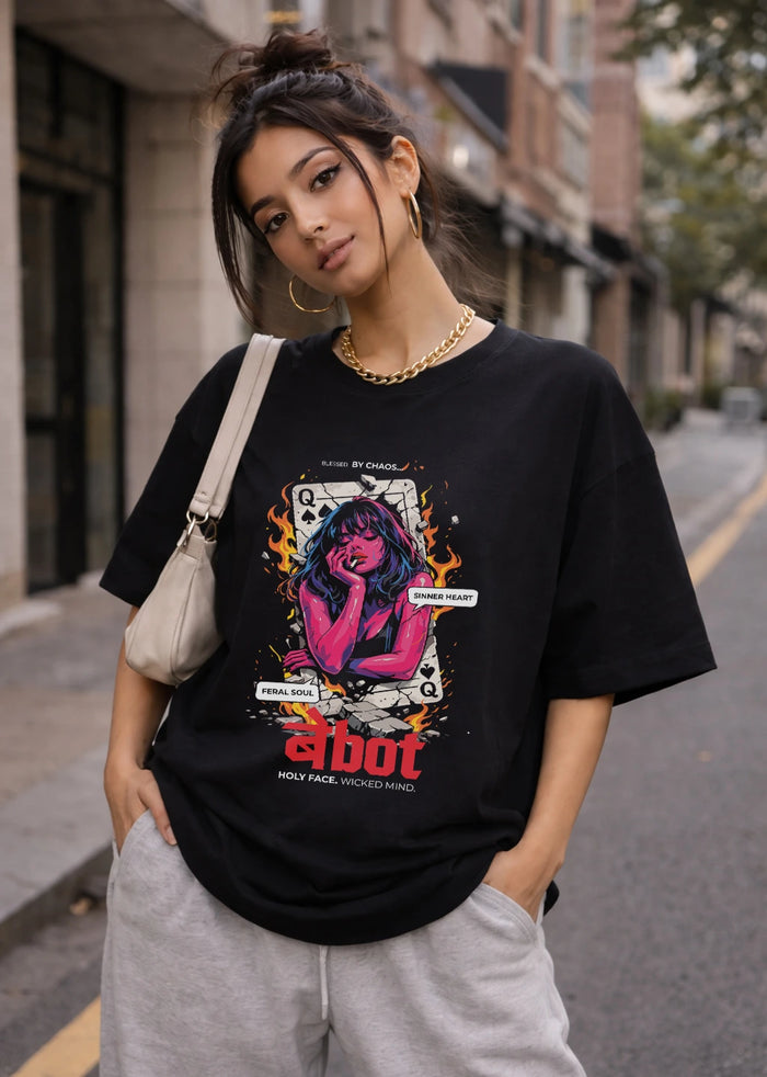 BeBot Baddie Girl Oversized T-Shirt