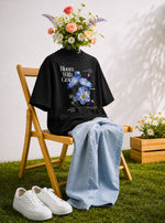 Bloom With Grace Floral Graphic Oversized T-Shirt