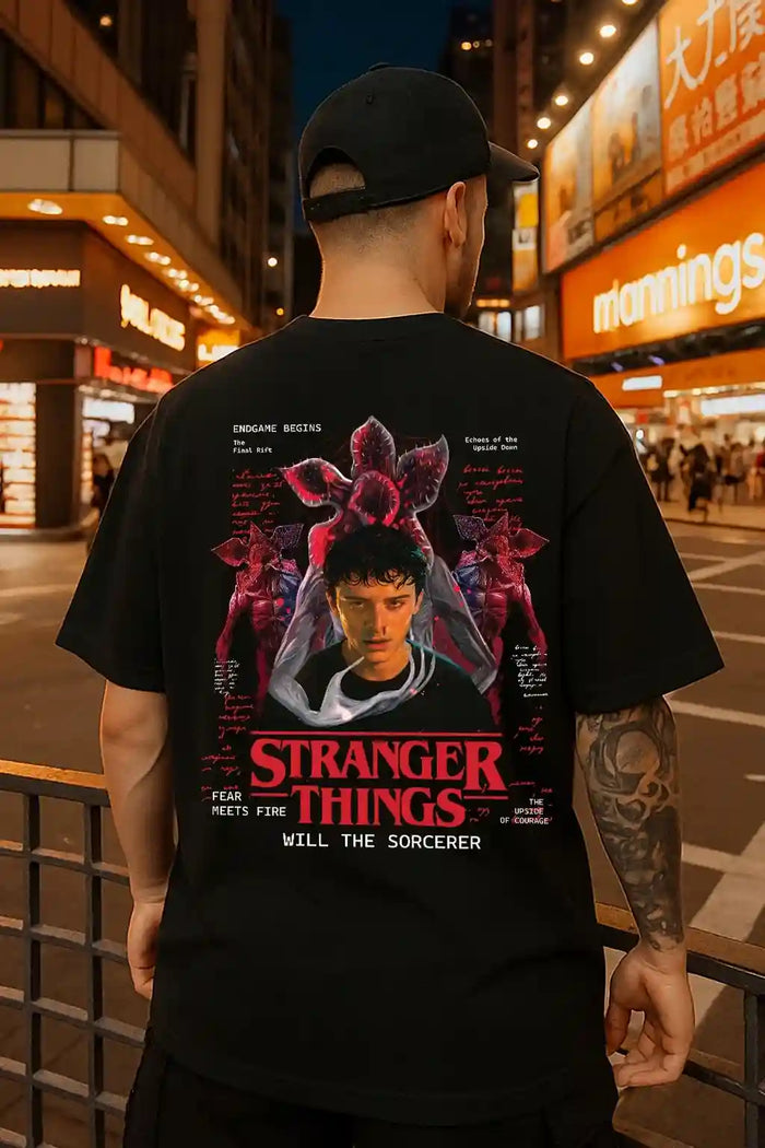 Will the Sorcerer—Exclusive Stranger Things S5 Oversized T-Shirt