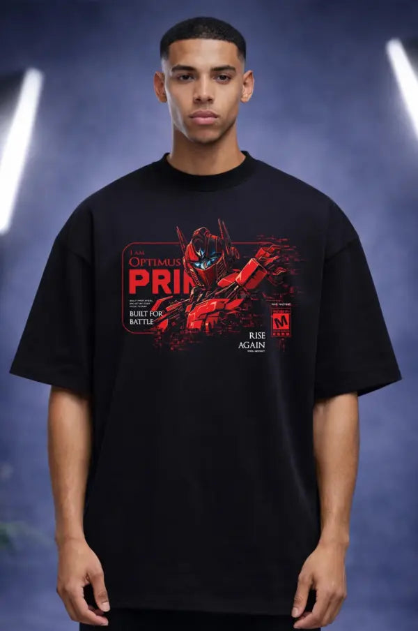 Transformers Optimus Prime Oversized T-Shirt