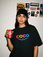 Coco Floral Graphic Oversized T-Shirt