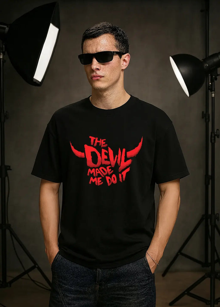 The Devil Made Me Do It Oversized T-Shirt