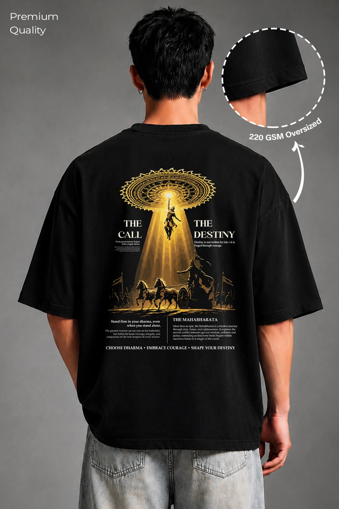 Mahabharata Dharma Oversized T-Shirt