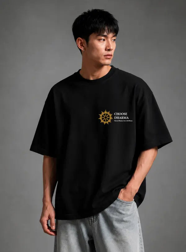 Mahabharata Dharma Oversized T-Shirt