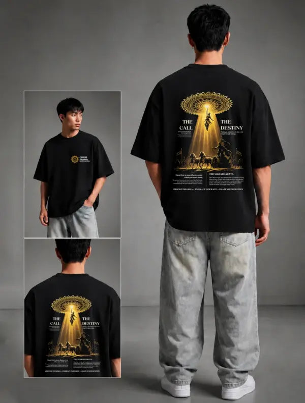 Mahabharata Dharma Oversized T-Shirt