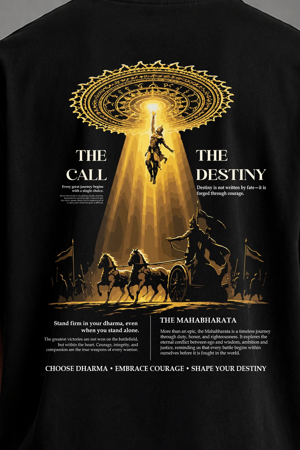 Mahabharata Dharma Oversized T-Shirt