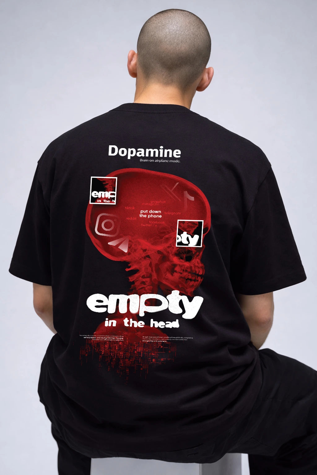Dopamine Social Media Oversized T-Shirt