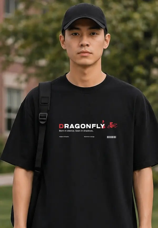 Dragonfly Wings of Illusion Oversized T-Shirt