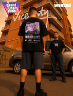 Grand Theft Auto VI GTA 6 Vice City Inspired Oversized T-Shirt