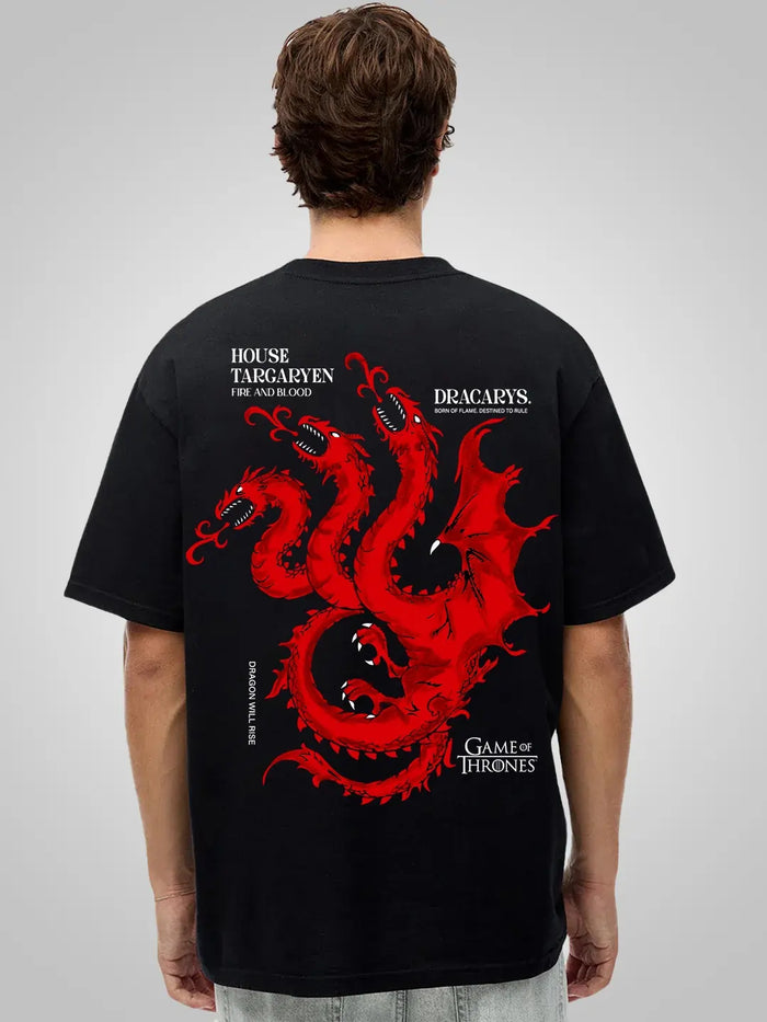 Game of Thrones Oversized T-Shirt – Fire & Blood