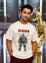Iron Man Mark 1 Armor Graphic Oversized T-Shirt