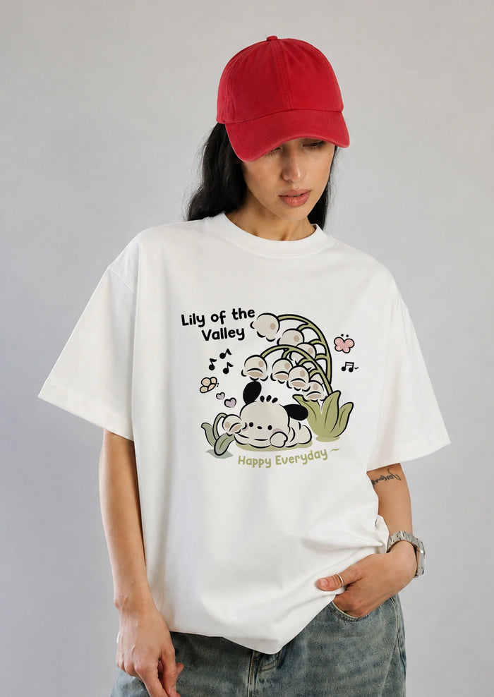 Lily Of the Vally Oversized T-Shirt
