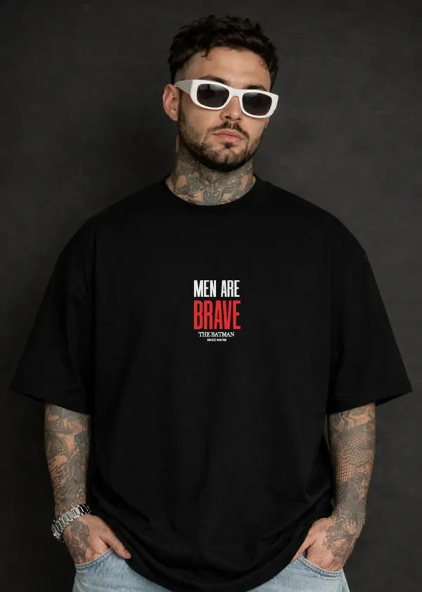 Men Are Brave Batman Oversized T-Shirt