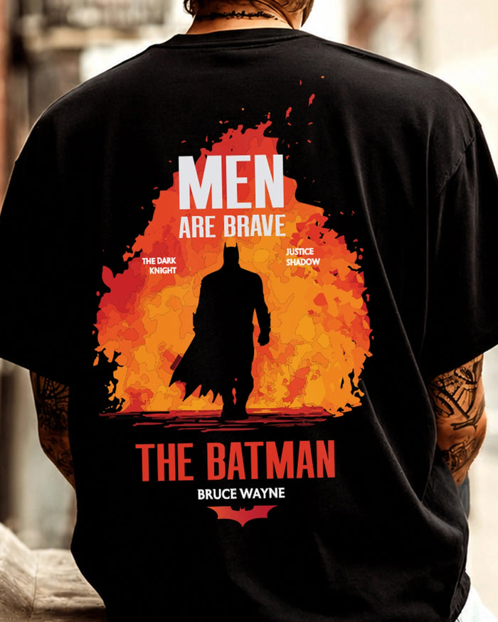 Batman Men Are Brave Oversized T-Shirt