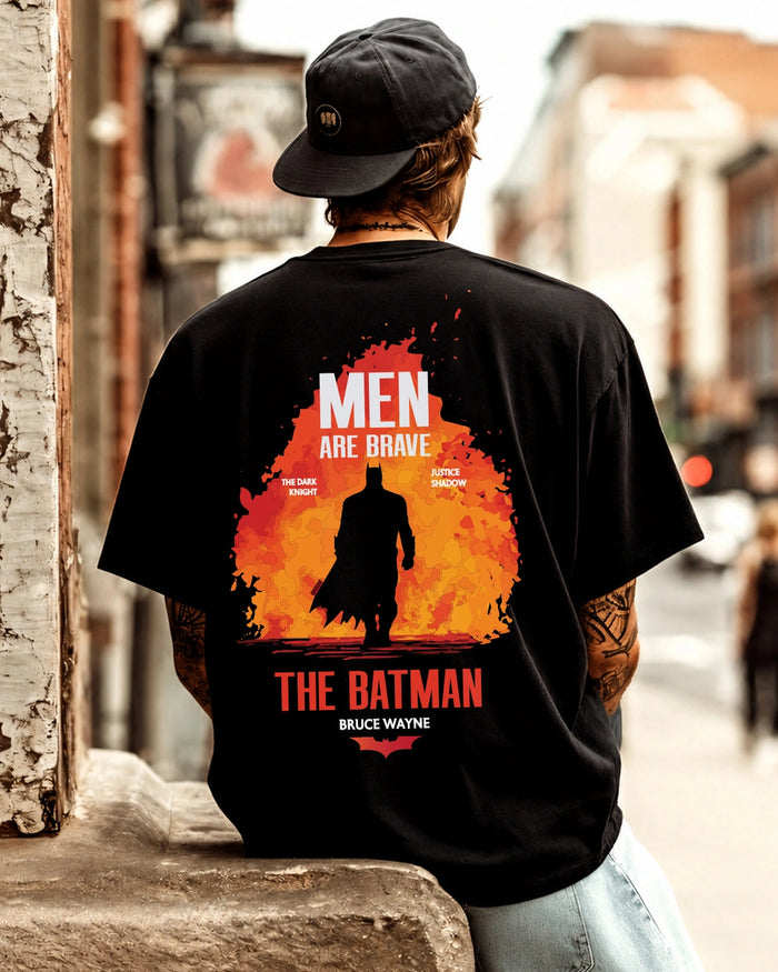 Batman Men Are Brave Oversized T-Shirt
