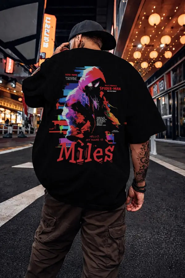 Miles Morales Spider-Verse Oversized T-Shirt