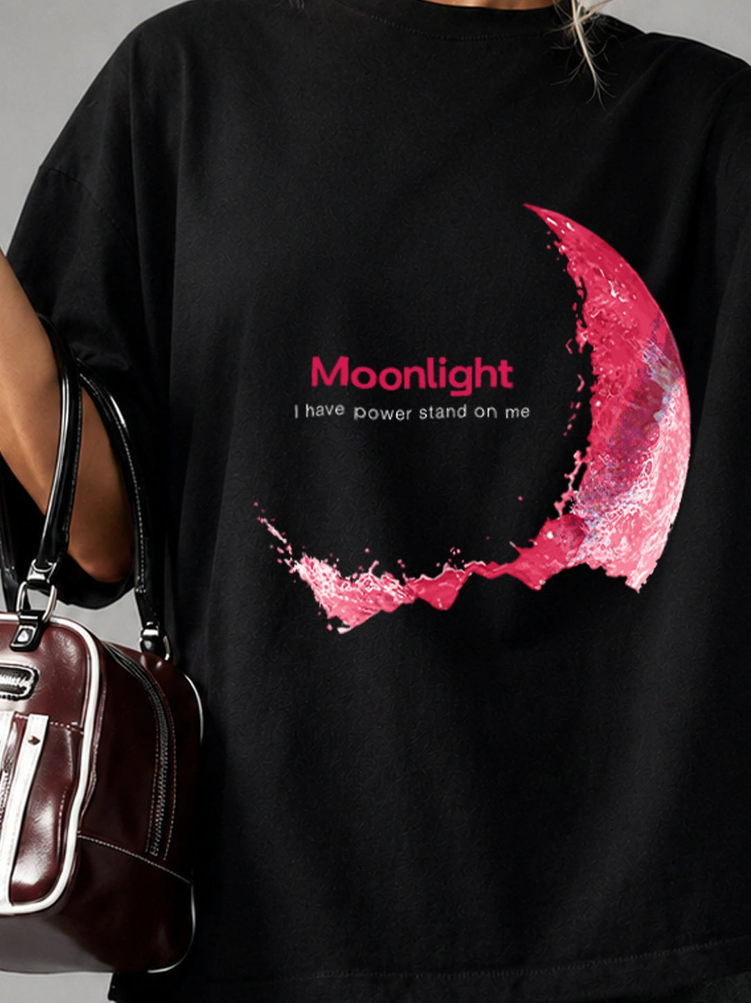 Women’s Moonlight Graphic Oversized T-Shirt