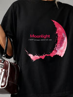 Women’s Moonlight Graphic Oversized T-Shirt