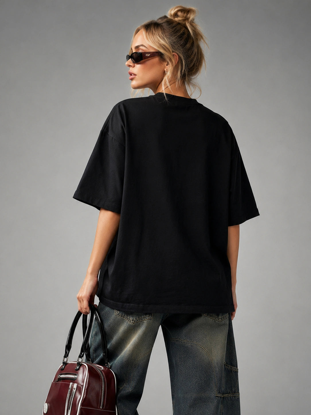 Women’s Moonlight Graphic Oversized T-Shirt