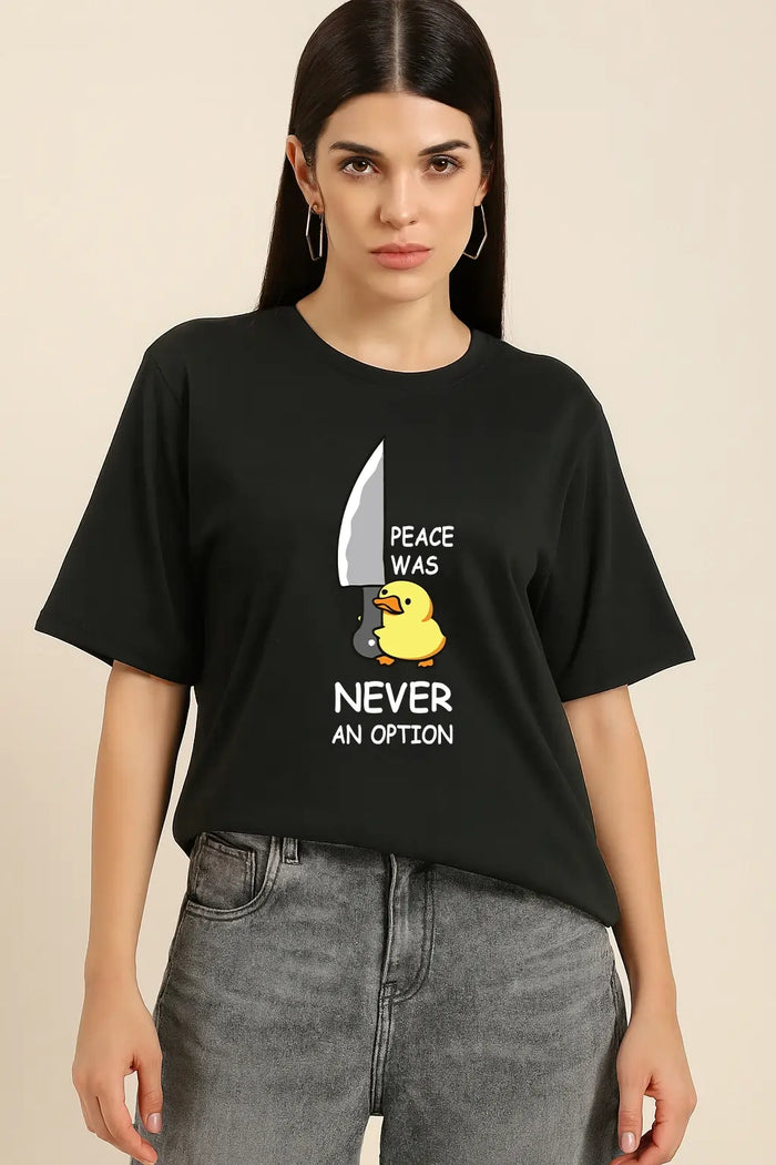 Peace Was Never an Option Oversized T-Shirt