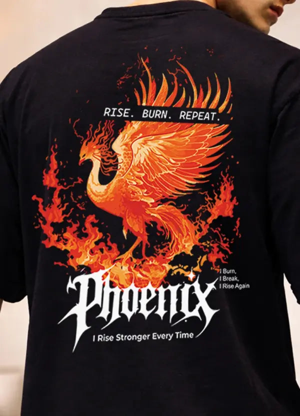 Phoenix Rising Oversized T-Shirt