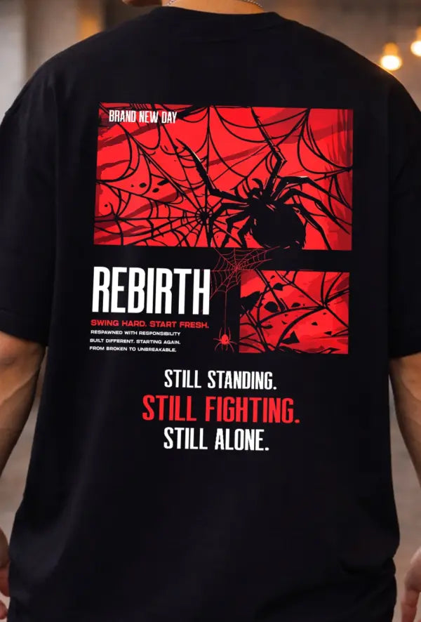 Spider Inspired Brand New Day Rebirth Oversized T-Shirt