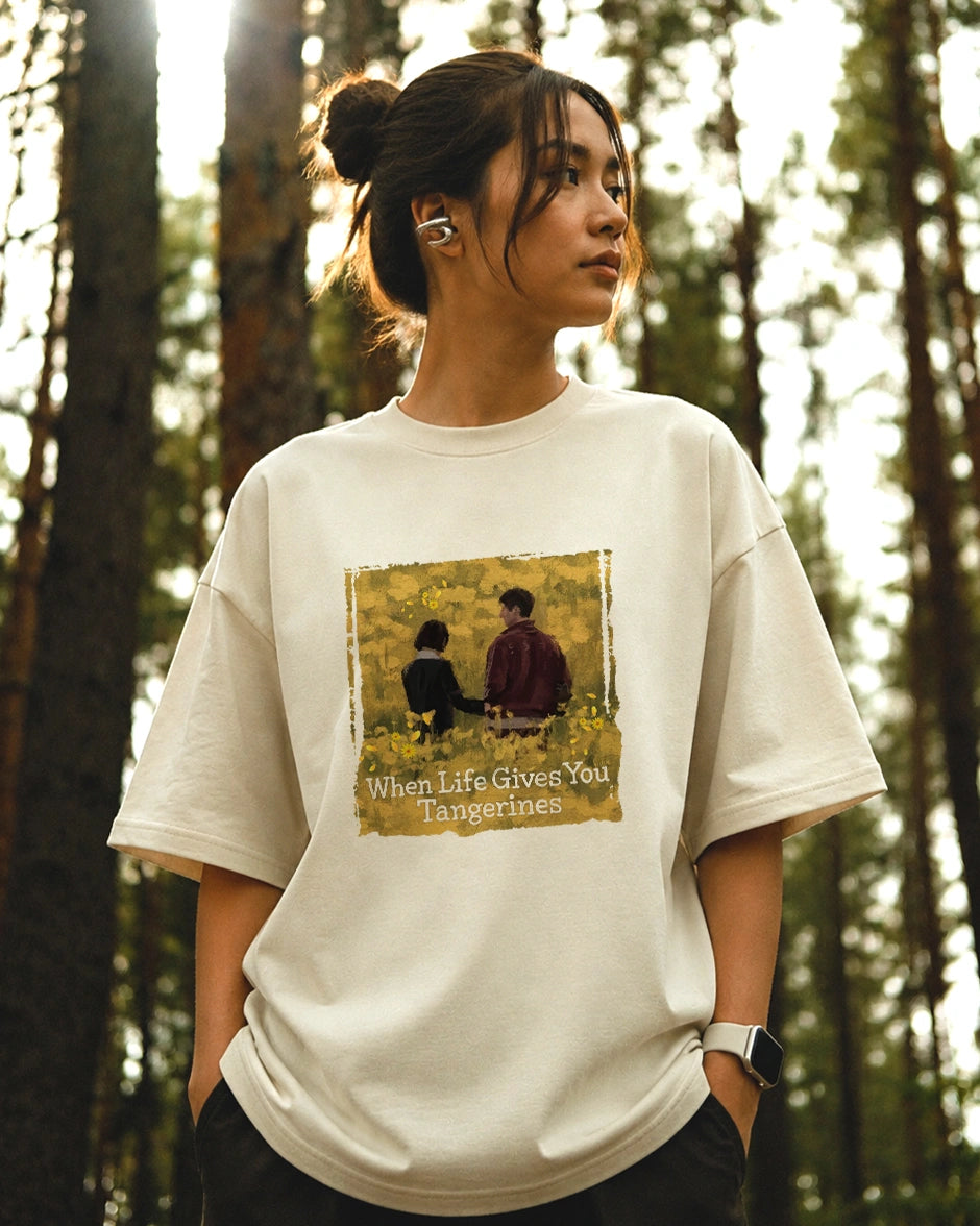 When Life Gives You Tangerines Oversized T-Shirt