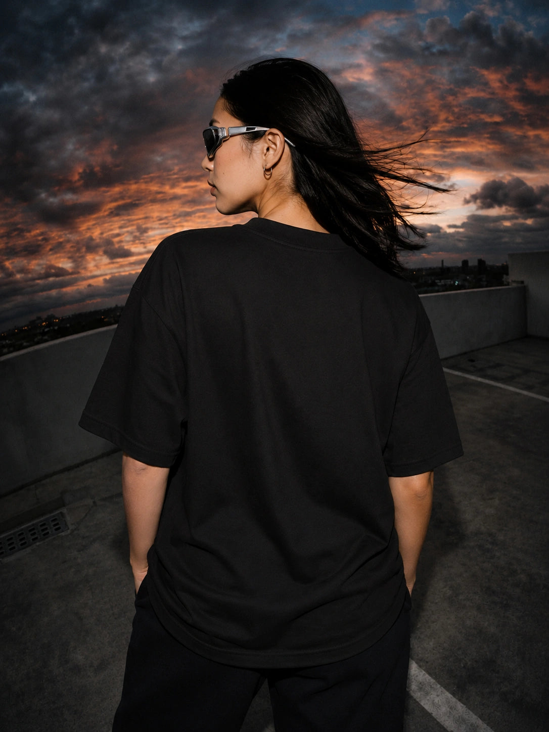 You Might Be Drunk Graphic Oversized Black T-Shirt