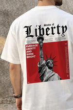 Statue of Liberty Freedom Oversized T-Shirt