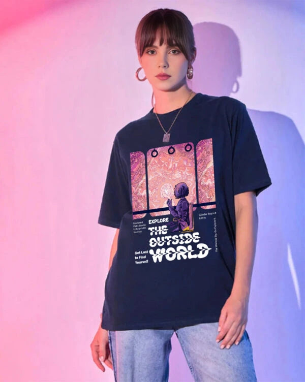 Explore The Outside World Oversized T-Shirt