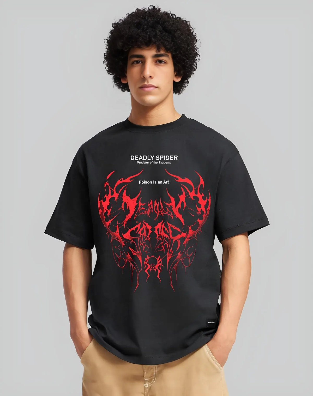 Deadly Spider Predator of the Shadows Oversized T-Shirt