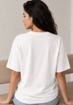 Red Chéri Graphic Oversized T-Shirt for Women