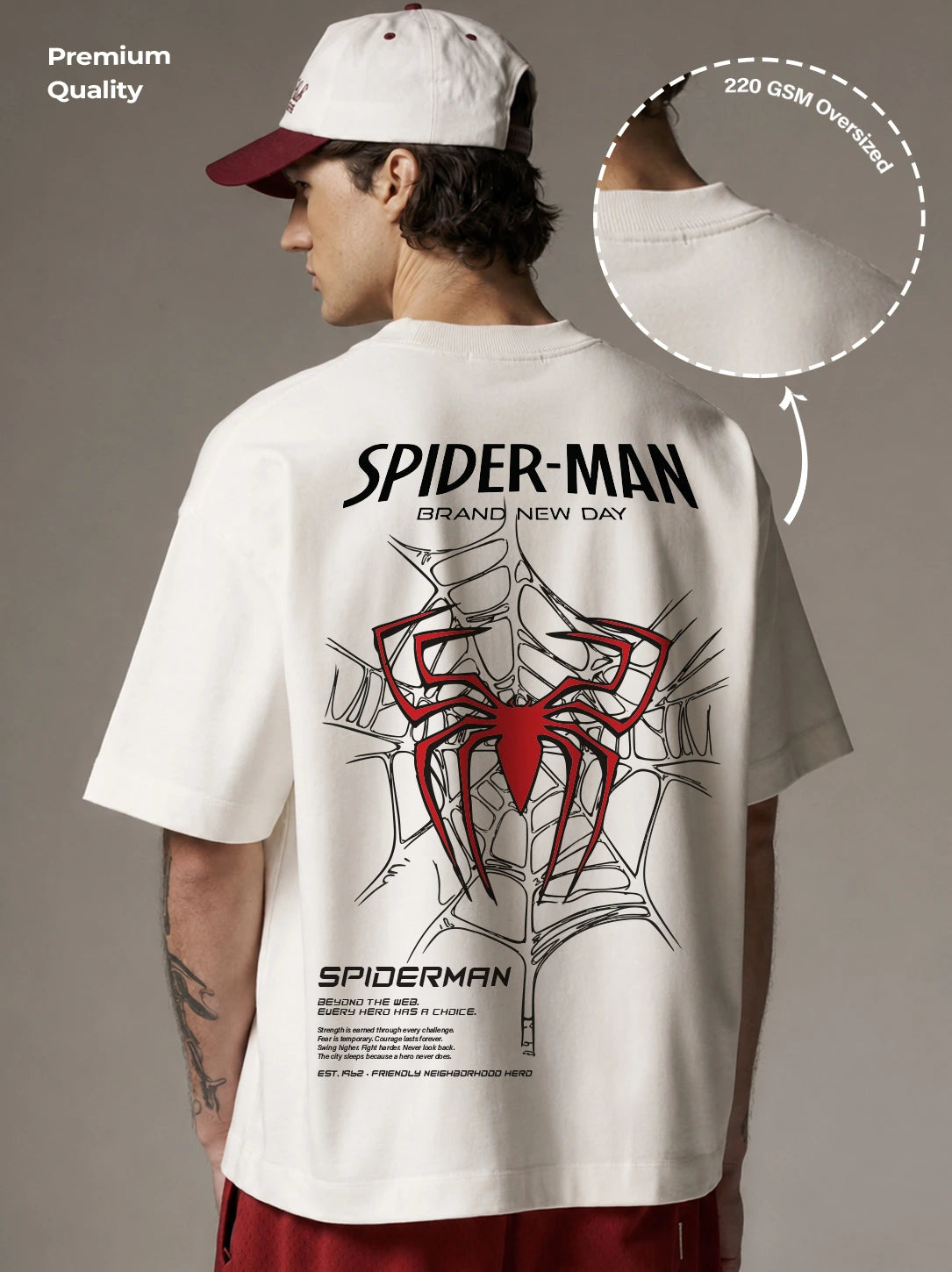 Spider-Man Brand New Day Web Oversized T-Shirt