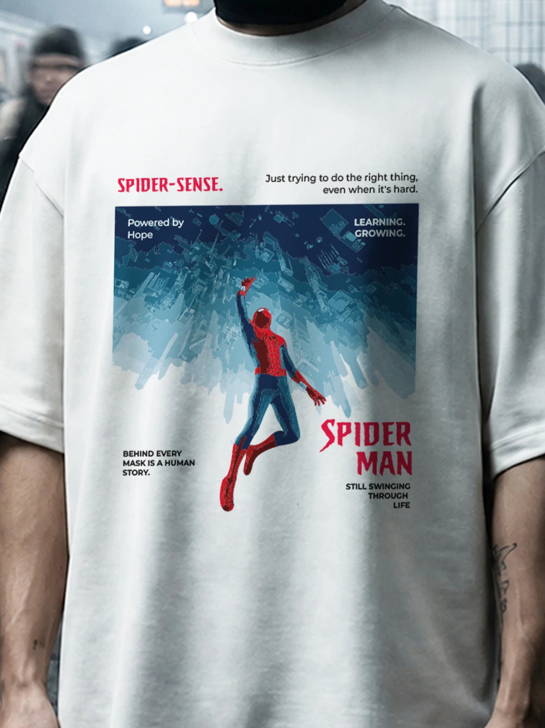 Spider-Man Rebirth to Save the World Oversized T-Shirt